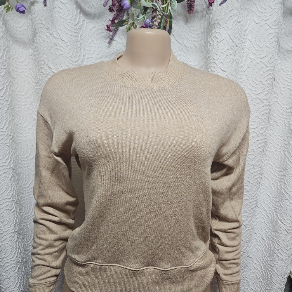 J. Crew Cream Crew Neck Sweater Timeless Knit Design